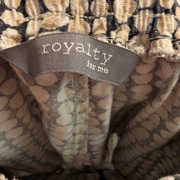 Royalty For Me,Linen Pull On Pant, Size L - Picture 4 of 5